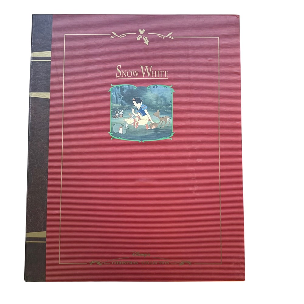 Vintage Disney Snow‎ White and The Seven Dwarfs Ornament Set Book Box